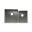 HOME REFINEMENTS 003638 Undermount Urbanedge Double Bowl Kitchen Sink, L18"X18"X10" R12"X16"X8"