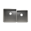 HOME REFINEMENTS 003640 Undermount Urbanedge Double Bowl Kitchen Sink, L18"X18"X10" R15"X16"X8"