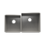 HOME REFINEMENTS 003641 Undermount Urbanedge Double Bowl Kitchen Sink, L15"X16"X8" R18"X18"X10"