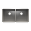 HOME REFINEMENTS 003642 Undermount Urbanedge Double Bowl Kitchen Sink, L18"X18"X10" R18"X18"X10"
