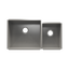 HOME REFINEMENTS 003643 Undermount Urbanedge Double Bowl Kitchen Sink, L21"X18"X10" R12"X16"X8"