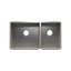 HOME REFINEMENTS 003658 Undermount Urbanedge Double Bowl Kitchen Sink, L18"X16"X10" R12"X16"X8"
