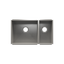 HOME REFINEMENTS 003659 Undermount Urbanedge Double Bowl Kitchen Sink, L18"X16"X10" R9"X16"X8"