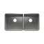HOME REFINEMENTS 003947 Undermount J7 Double Bowl Kitchen Sink, L18"X16"X8" R15"X16"X8"
