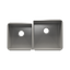 HOME REFINEMENTS 003957 Undermount J7 Double Bowl Kitchen Sink, L15"X16"X8" R18"X18"X10"