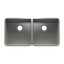 HOME REFINEMENTS 003958 Undermount J7 Double Bowl Kitchen Sink, L18"X18"X10" R18"X18"X10"