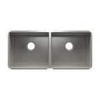 HOME REFINEMENTS 003963 Undermount J7 Double Bowl Kitchen Sink, L18"X16"X8" R18"X16"X8"