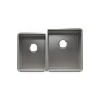 HOME REFINEMENTS 003984 Undermount J7 Double Bowl Kitchen Sink, L12"X16"X8" R15"X18"X10"