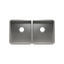 HOME REFINEMENTS 003987 Undermount J7 Double Bowl Kitchen Sink, L15"X16"X8" R15"X16"X8"
