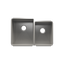 HOME REFINEMENTS 003988 Undermount J7 Double Bowl Kitchen Sink, L15"X18"X10" R12"X16"X8"