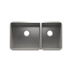 HOME REFINEMENTS 003991 Undermount J7 Double Bowl Kitchen Sink, L18"X16"X10" R12"X16"X8"