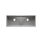 HOME REFINEMENTS 005512 Undermount Double Bowl Kitchen Sink, L24"X18"X10" R24"X18"X10"