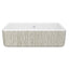 SHAWS RC3318 33 Inch Lancaster White Single Bowl Farmhouse Apron Front Fireclay Kitchen Sink With Lines Design