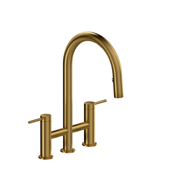 RIOBEL AZ400 Azure Bridge Pull-Down Kitchen Faucet With C-Spout Main image