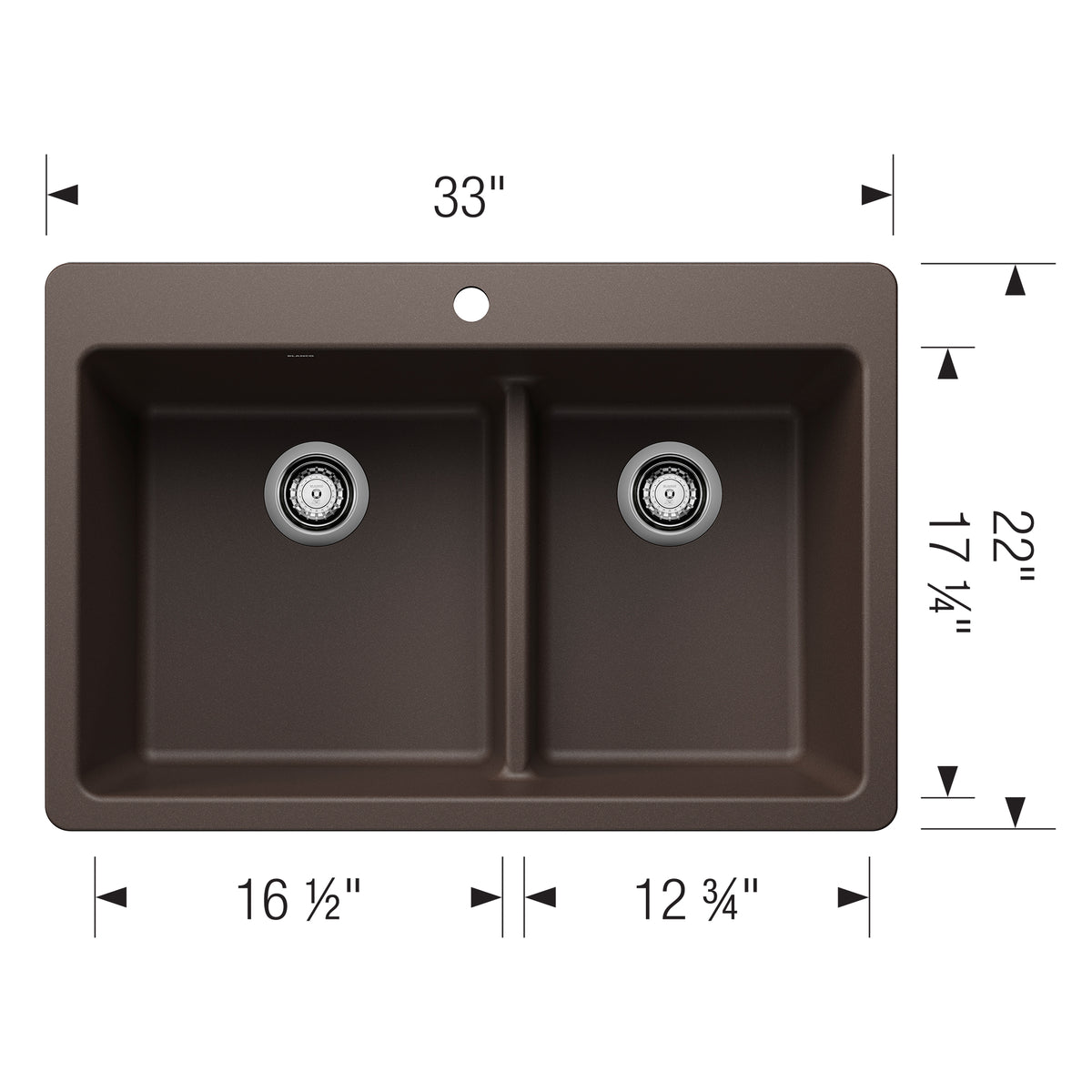 BLANCO 403642 LIVEN 1¾ LOW DIVIDE