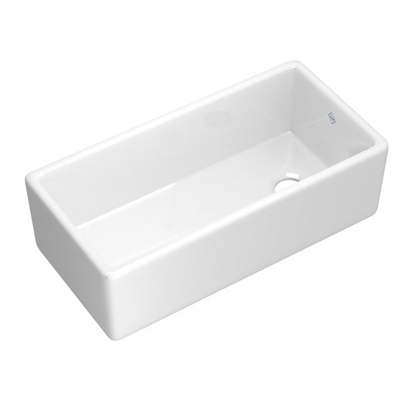 SHAWS MS3618 36 Inch Shaker Single Bowl Apron Front Fireclay Kitchen Sink Main image